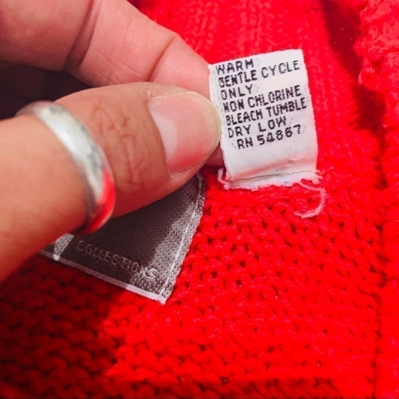 Jp Collections Red Ribbed Sweater Size 22/24 - Picture 7 of 8
